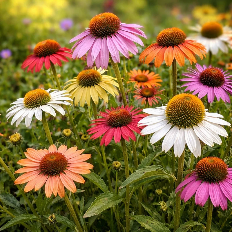 Mélange d'échinacée ( Echinacea spp. ‘Paradiso’)