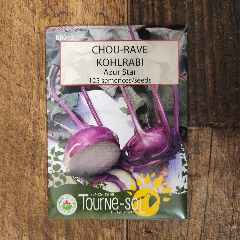 Chou-rave ‘Azur Star’ ( Brassica oleracea var. gongylodes )