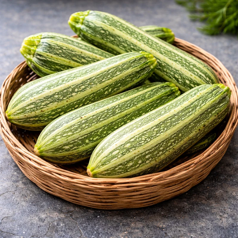 Zucchini ‘Costata Romanesco’ ( Cucurbita pepo )