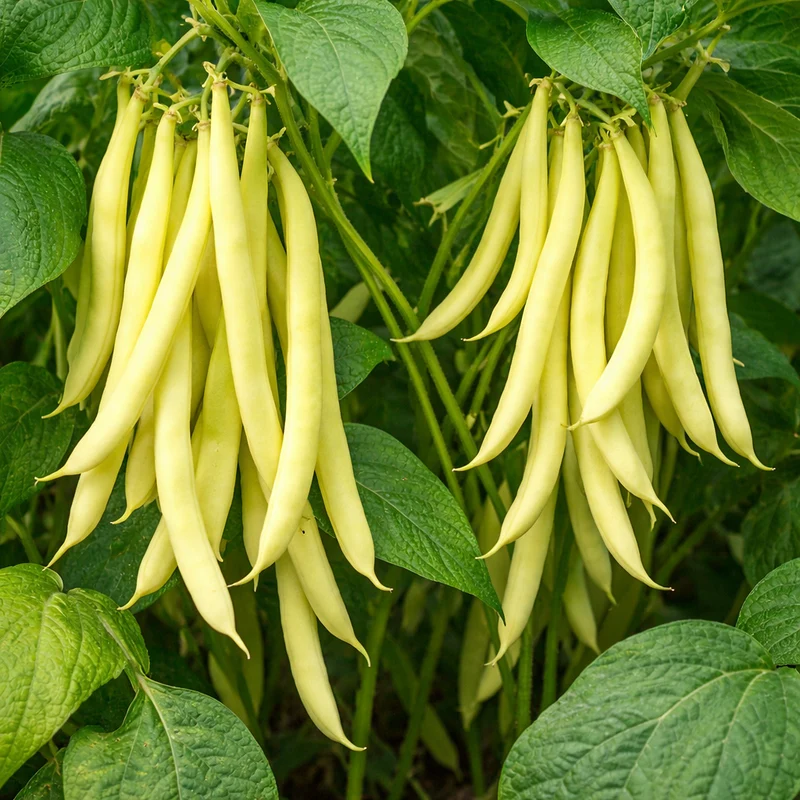 Haricot nain jaune ‘Gold Rush’ ( Phaseolus vulgaris )