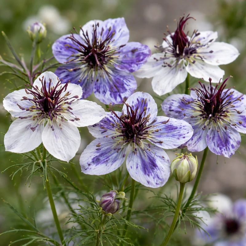 Nigelle ‘Bleu de Delft’ ( Nigella papillosa )
