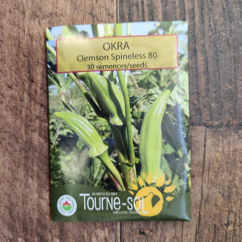Okra ‘Clemson Spineless 80’ ( Abelmoschus esculentus )