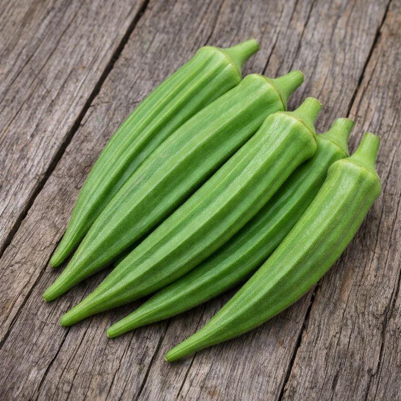 Okra ‘Clemson Spineless 80’ ( Abelmoschus esculentus )