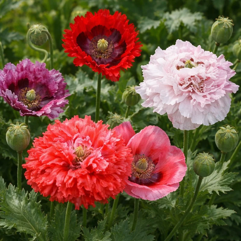 Mélange de pavots ( Papaver spp. )