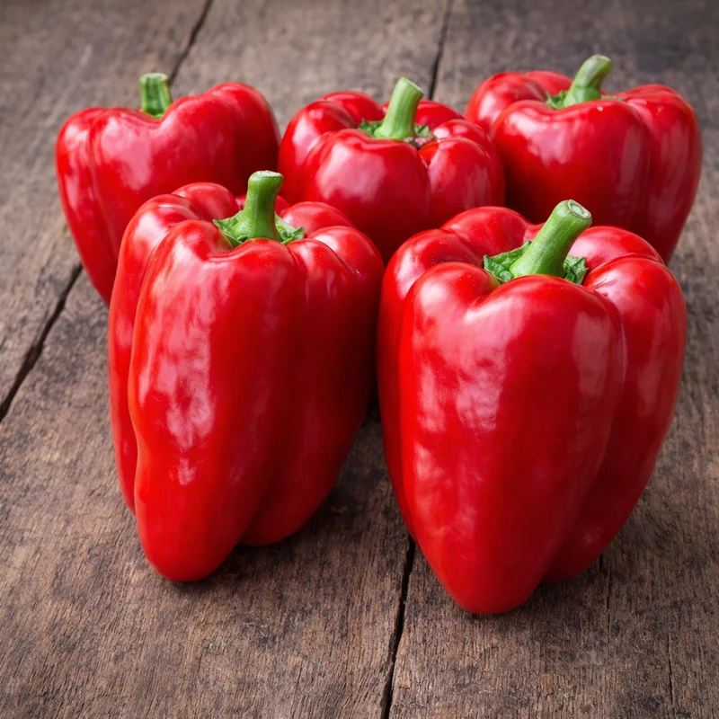 Poivron rouge ‘Feu’ ( Capsicum annuum )