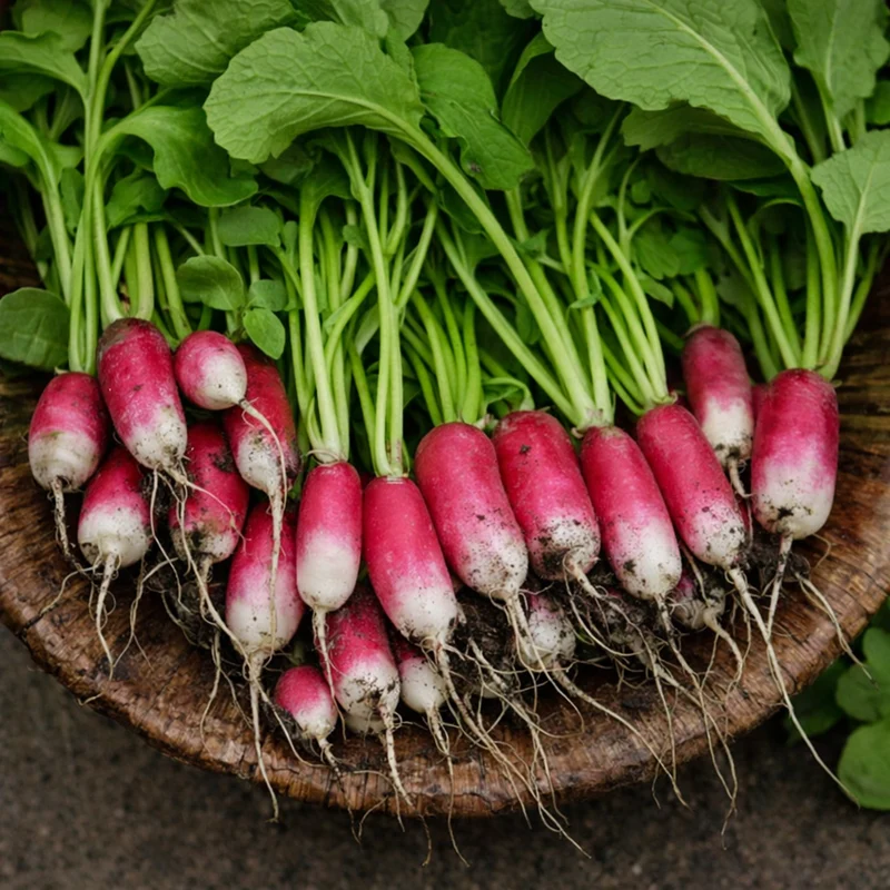 Radis ‘French Breakfast’ ( Raphanus sativus )
