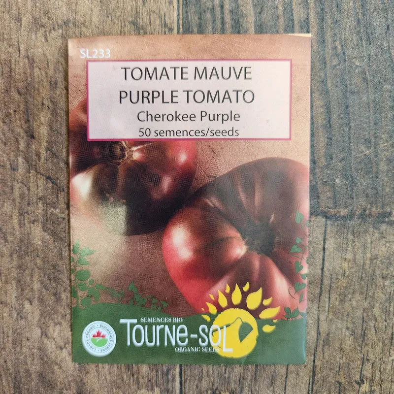 Tomate mauve ‘Cherokee Purple’ ( Solanum lycopersicum )