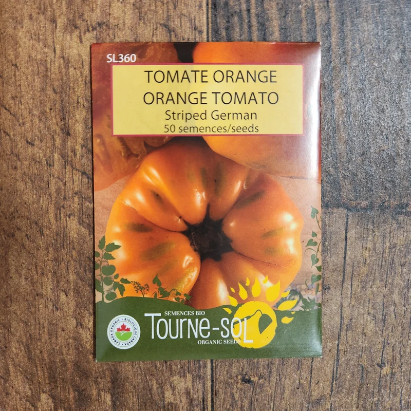 Tomate orange ‘Striped German’ ( Solanum lycopersicum )