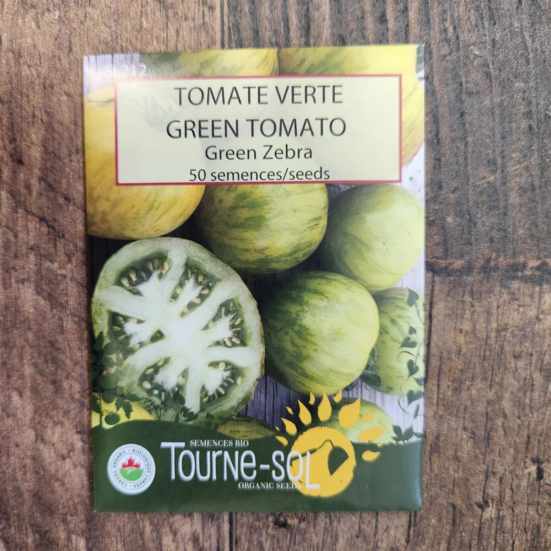 Tomate verte ‘Green Zebra’ ( Solanum lycopersicum )