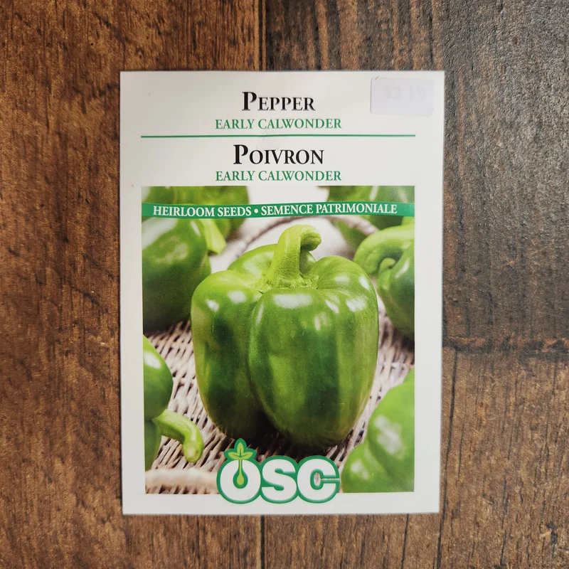 Poivron vert 'Early Calwonder'