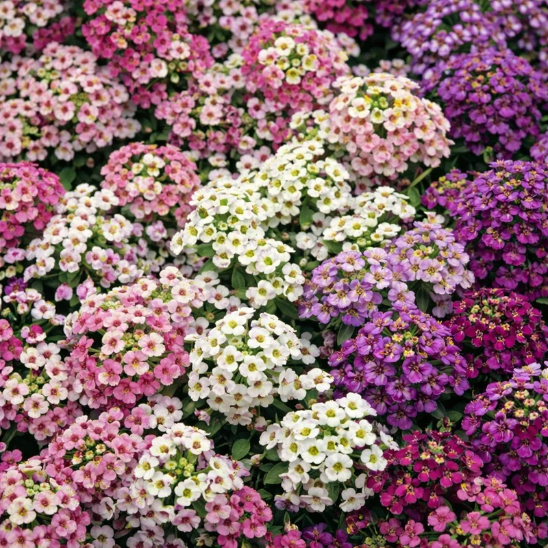 Mélange d’alyssons 'Colour Carpet' (Lobularia maritima)