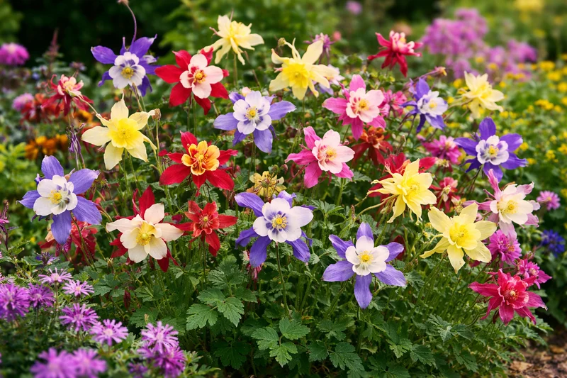 Mélange d’ancolies (Aquilegia spp.)