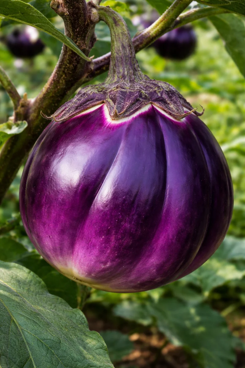 Aubergine 'Violetta Di Firenze' (Solanum melongena)