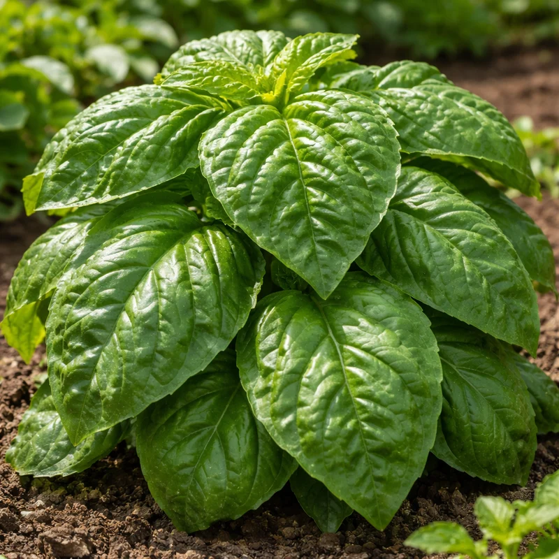Basilic 'Bolloso Napoletano' (Ocimum basilicum)