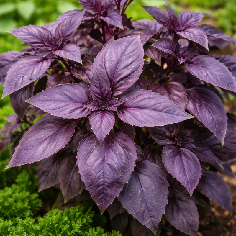 Basilic pourpre (Ocimum basilicum)