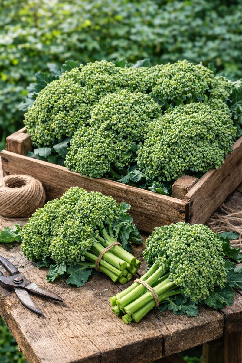 Brocoli 'Ramoso Riccio di Sarno' (Brassica oleracea)