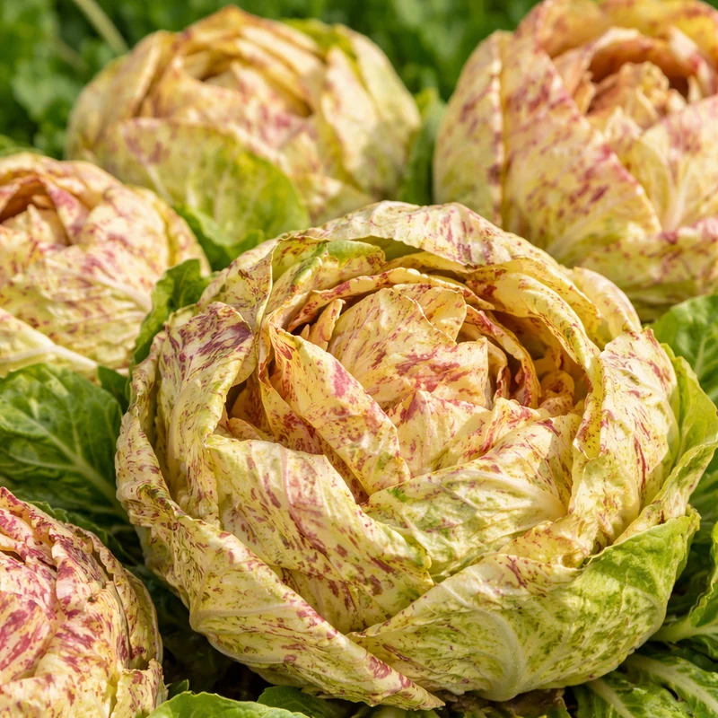 Chicorée 'Variegata di Lusia' (Cichorium intybus)
