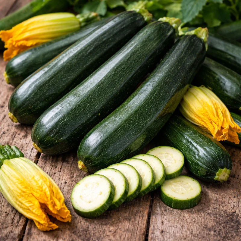 Zucchini 'Nero di Milano' (Cucurbita pepo)