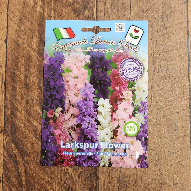 Mélange de pieds-d’alouette (Delphinium spp.)