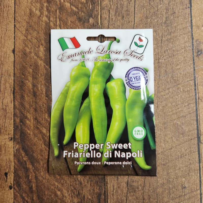 Poivron vert 'Friariello di Napoli' (Capsicum annuum)