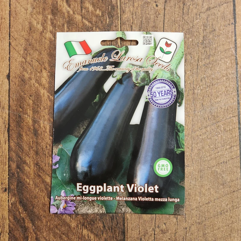Aubergine 'Mezza Lunga' (Solanum melongena)