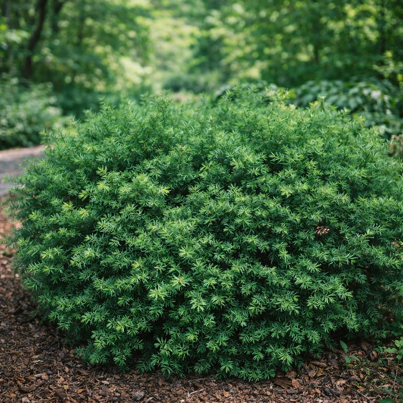 If hybride ‘Densiformis’ ( Taxus × media ‘Densiformis’)