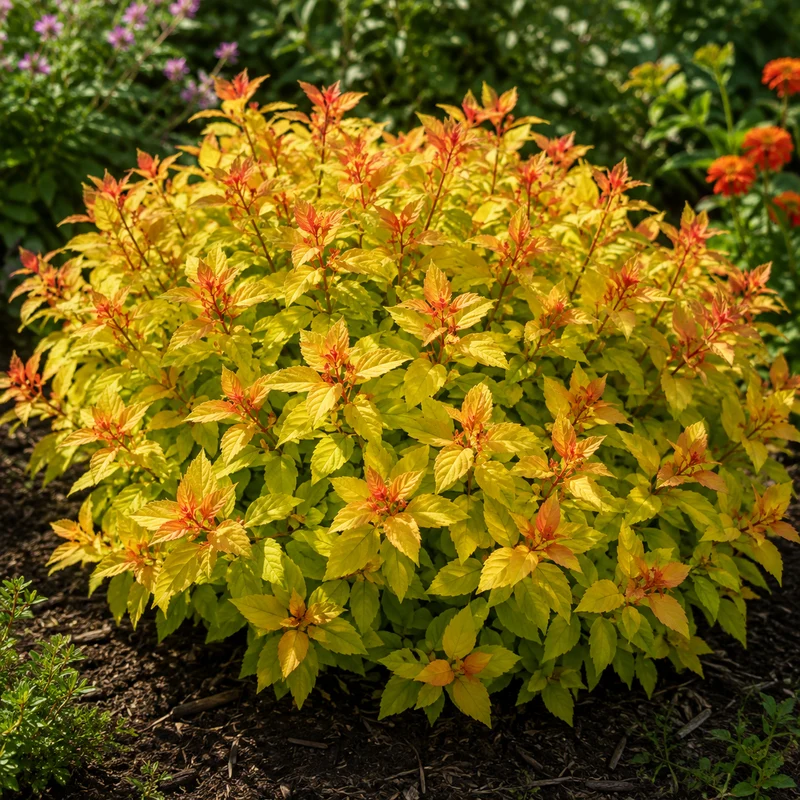 Spirée du Japon ‘Sparkling Carpet’ ( Spiraea japonica ‘Sparkling Carpet’)