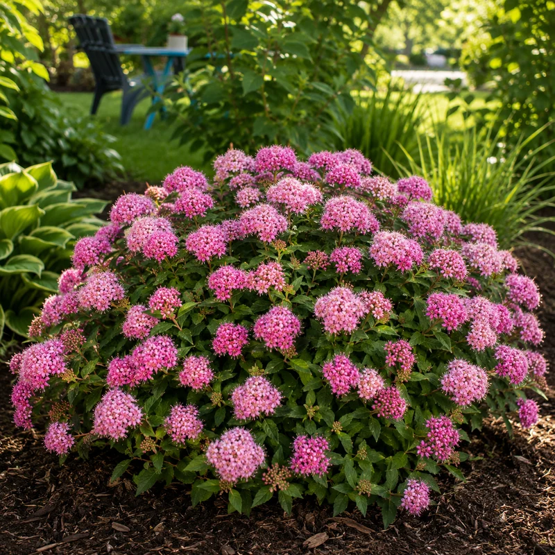 Spirée du Japon ‘Poprocks Petite’ ( Spiraea japonica ‘Poprocks Petite’)