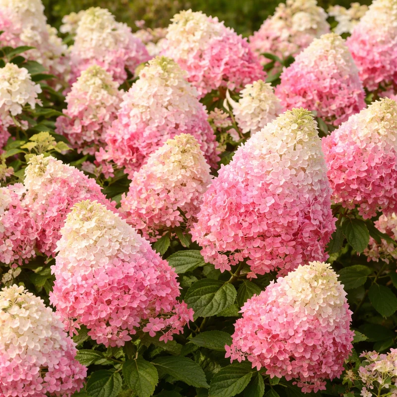 Hortensia paniculé ‘Sundae Fraise’ ( Hydrangea paniculata ‘Sundae Fraise’)