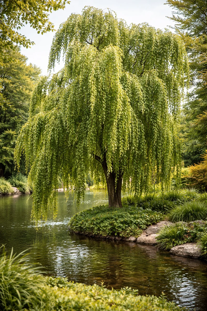 Arbre au caramel pleureur ‘Pendulum’ ( Cercidiphyllum japonicum ‘Pendulum’)