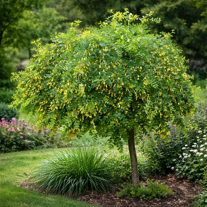 Caragana pleureur ‘Pendula’ ( Caragana arborescens ‘Pendula’)