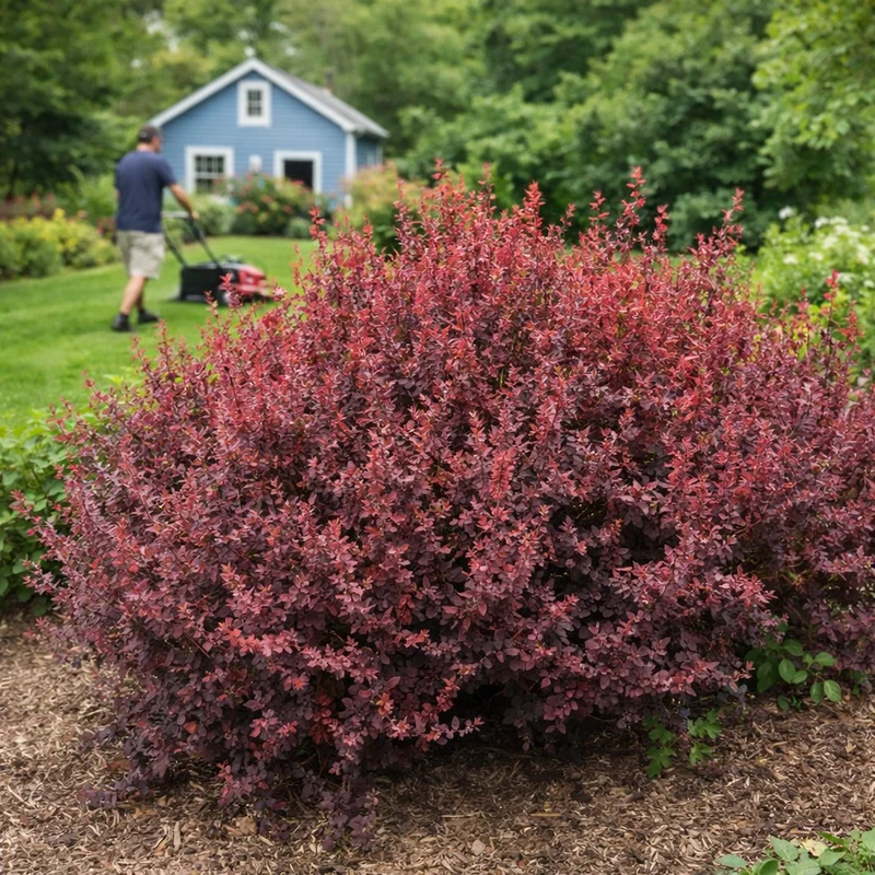 Épine-vinette ‘Ruby Carousel’ ( Berberis thunbergii ‘Ruby Carousel’)