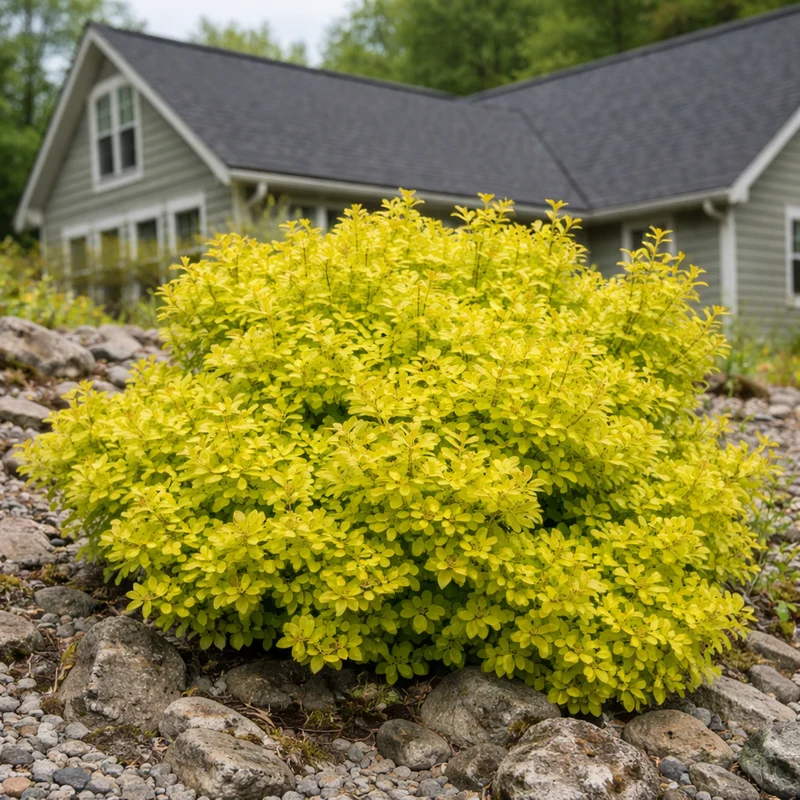 Épine-vinette ‘Golden Nugget’ ( Berberis thunbergii ‘Golden Nugget’)
