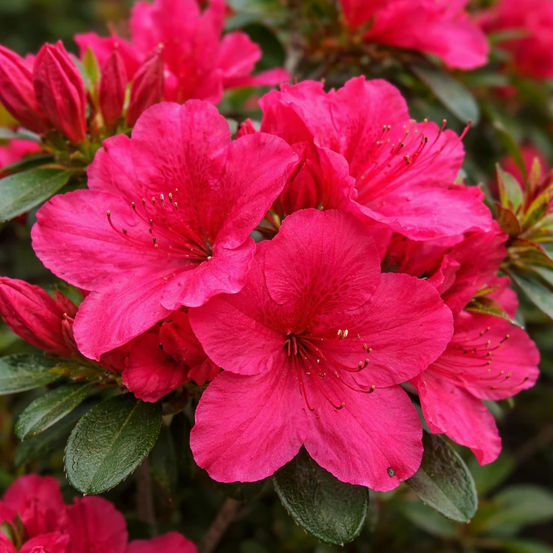 Azalée mollis ‘Girard's Crimson’ ( Rhododendron ‘Girard's Crimson’)
