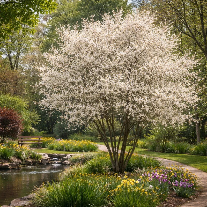 Amélanchier Autumn Brilliance® ( Amelanchier × grandiflora ‘Autumn Brilliance’)