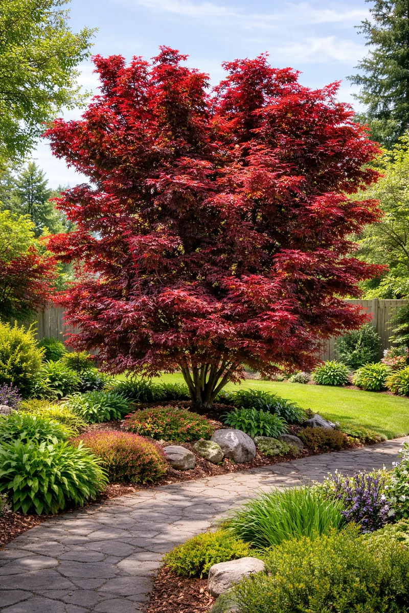 Érable japonais Twombly’s Red Sentinel ( Acer palmatum ‘Twombly’s Red Sentinel’)