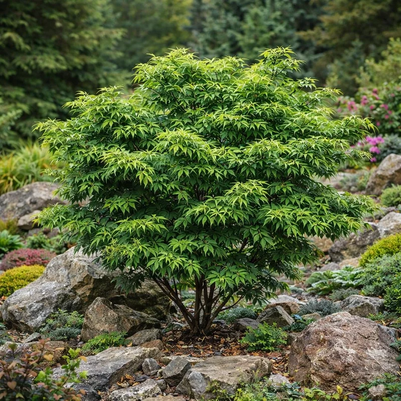 Érable du Japon ‘Mikawa Yatsubusa’ ( Acer palmatum ‘Mikawa Yatsubusa’)