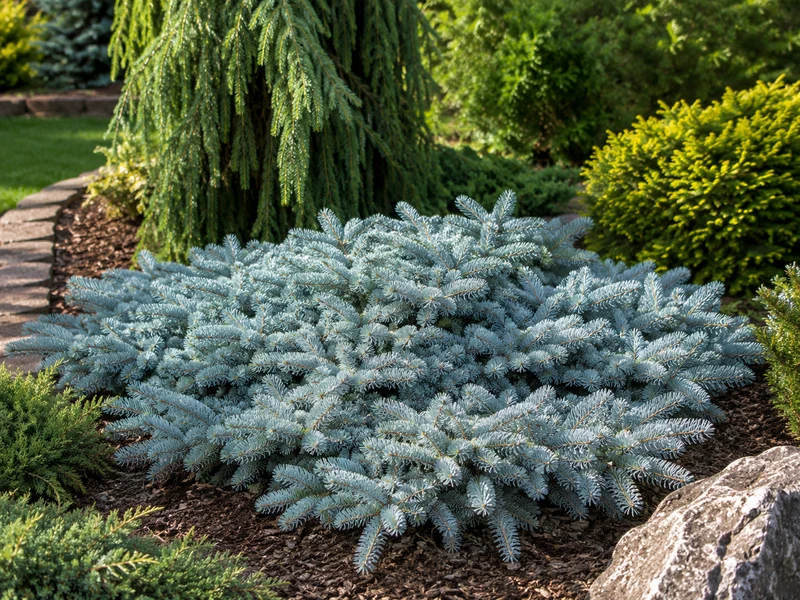 Épinette bleue du Colorado ‘Procumbens’ ( Picea pungens ‘Procumbens’)