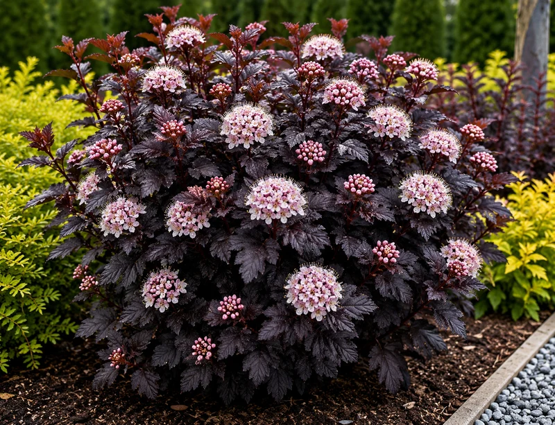 Physocarpe ‘Panther’ ( Physocarpus opulifolius ‘Panther’)