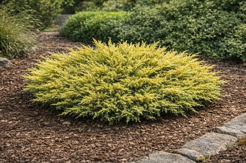 Genévrier rampant ‘Lime Glow’ ( Juniperus horizontalis ‘Lime Glow’)