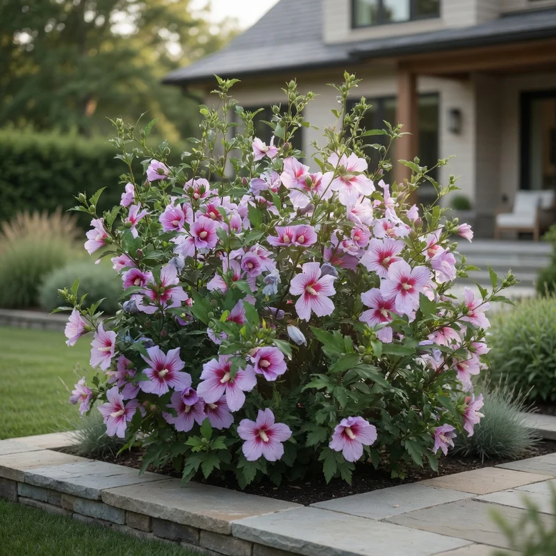 Hibiscus ‘Orchid Satin’ ( Hibiscus syriacus ‘Orchid Satin’)