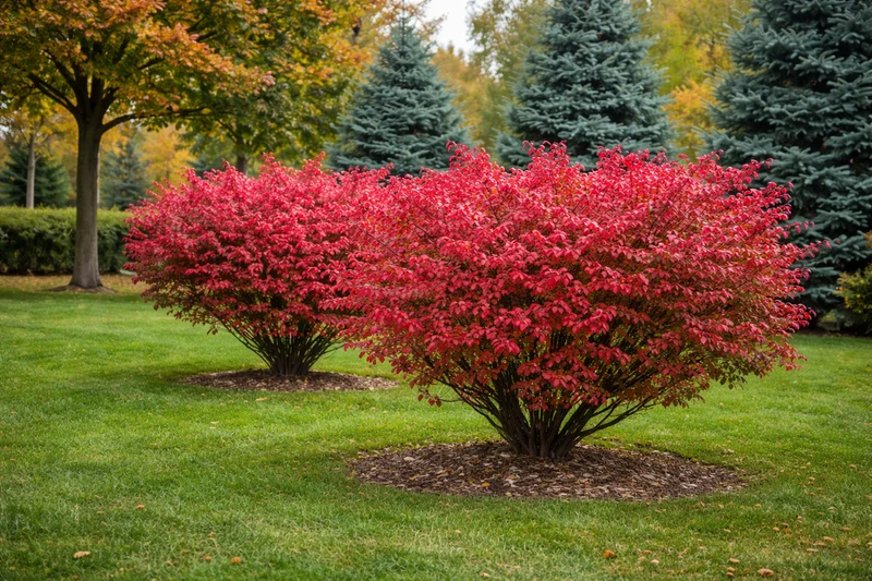 Fusain ailé ‘Chicago Fire’ ( Euonymus alatus ‘Chicago Fire’)