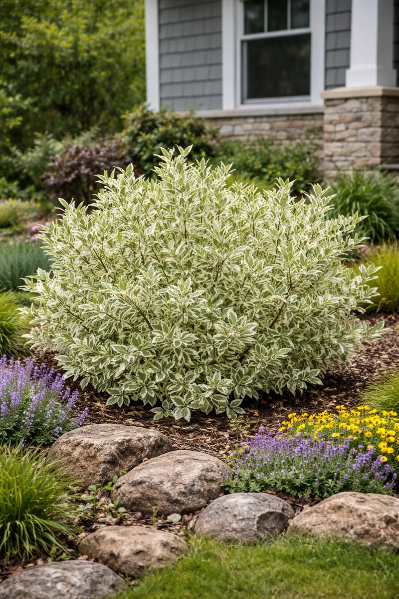 Cornouiller panaché ‘Ivory Halo’ ( Cornus alba ‘Ivory Halo’)