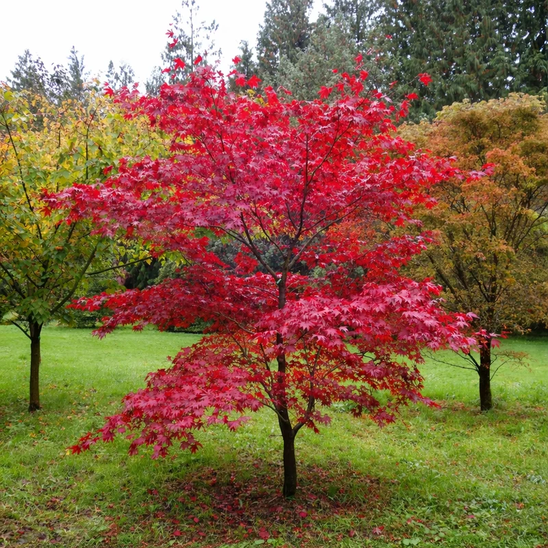 Érable du Japon ‘Fireglow’ ( Acer palmatum ‘Fireglow’)