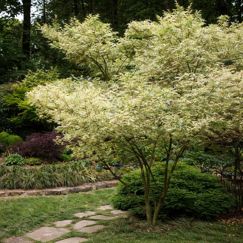 Érable du Japon ‘Butterfly’ ( Acer palmatum ‘Butterfly’)
