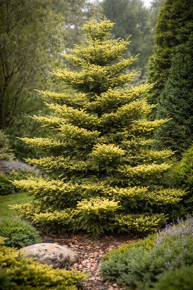 Sapin de Corée ‘Aurea’ ( Abies koreana ‘Aurea’)
