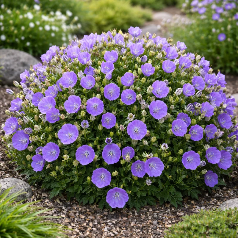 Campanule ‘Rapido Blue’ (Campanula carpatica 'Rapido Blue')