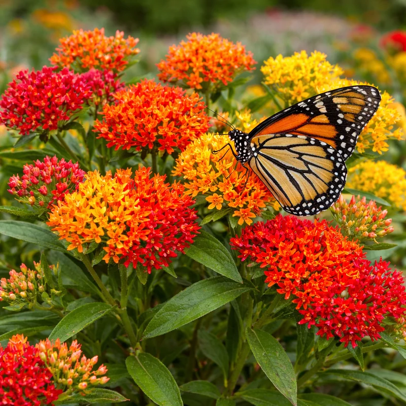Asclépiade ‘Gay Butterflies’ (Asclepias 'Gay Butterflies')