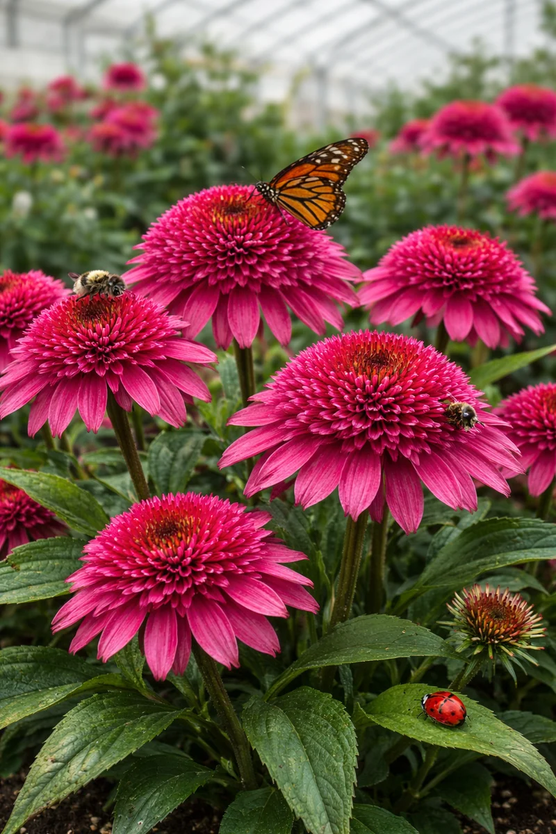 Échinacée ‘Double Scoop Watermelon Deluxe’ (Echinacea Double Scoop™ 'Watermelon Deluxe')