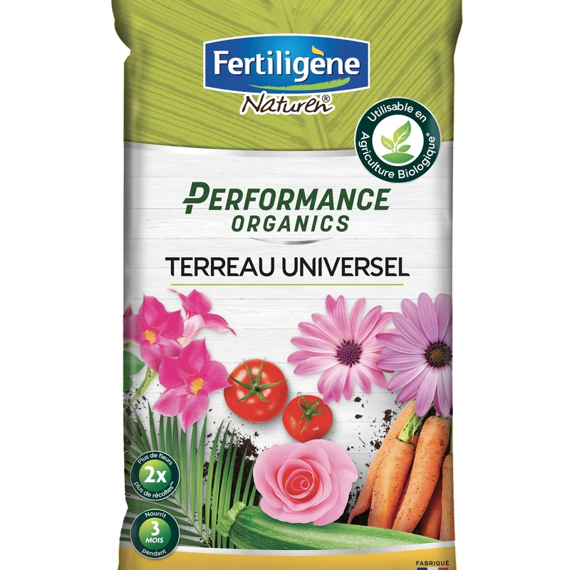 Terreau universel Performance Organics FERTILIGENE